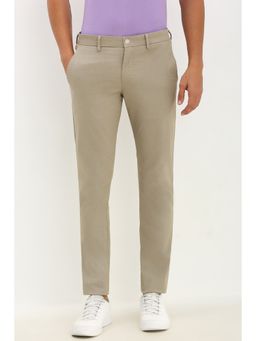 Allen Solly - Men Khaki Ultra Slim Fit Casual Trousers