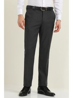 Allen Solly - Men Grey Slim Fit Formal Trousers