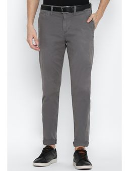 American Eagle - Men Grey Flex Slim 5 Pocket Trousers