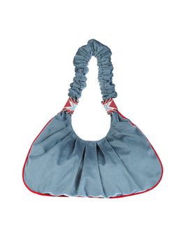 ETCETERA - Women Velvet Shoulder Bag In Teal Colour