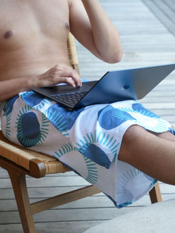 Doctor Towels - The Bath Community Circles and Just Stripes Bamboo Bath Towel (Pack of 2)