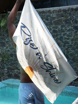 Doctor Towels - The Bath Community Rise N'Shine and Twlight Wave Bamboo Bath Towel (Pack of 2)