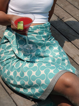 Doctor Towels - The Bath Community Turquoise Tile Bamboo Bath Towel