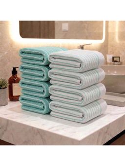 Athom Living - Multi-Color 400 GSM Ultra Soft Cotton Premium Hand Towels (Pack of 8) (M)