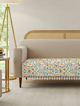 Urban Space - Vasant Tassels Quilted Anti-Skid Cotton Sofa Cover