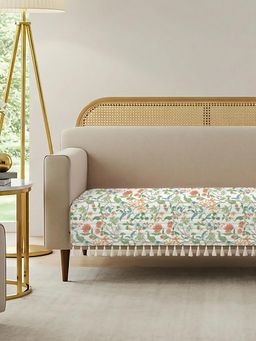 Urban Space - Noor Tassels Quilted Anti-Skid Cotton Sofa Cover