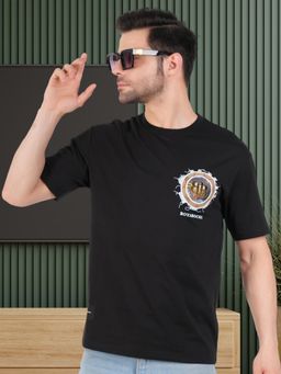 BOTABOCHI - Black Mens Easy Breeze Half Sleeve T-Shirt