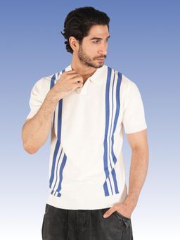 BOTABOCHI - Mens Knit Polo Half Sleeve T-Shirt
