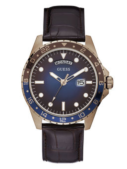 Guess - Comet 44 mm Coffee Dial Analog Men Watch- GW0221G2