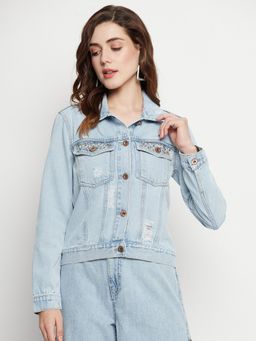 CAMLA - Women Ice Blue Denim Jacket