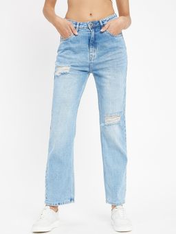 CAMLA - Women Sky Blue Denim Jeans