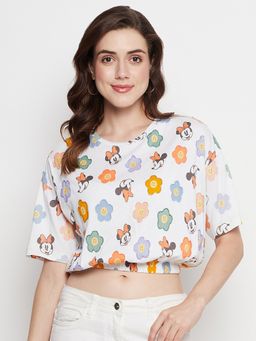 CAMLA - Women White Crop Top