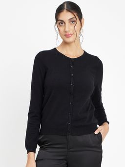 Madame - Women Black Cardigan