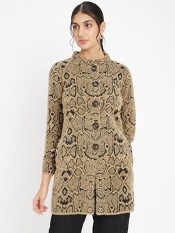 Madame - Women Khaki Cardigan