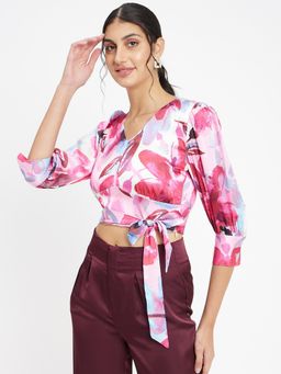 Madame - Women Pink Crop Top