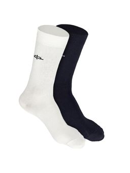 Heelium - Bamboo Crew Socks for Men - Odour Free - Thin & Light - 2 Pairs - White Black