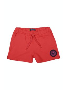 Allen Solly Junior - Girls Red Solid Shorts