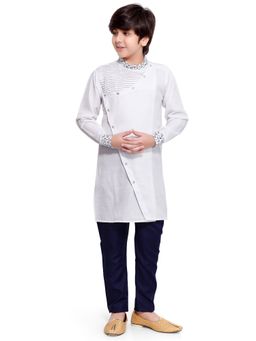 Jeetethnics - Boys White Kurta Pyjama (Set of 2)