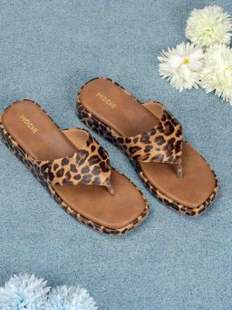 Mochi - Tan Synthetic Casual Wedges Heels