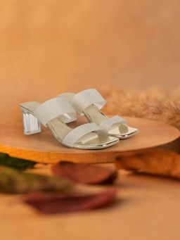 Metro - Gold Synthetic Party Sandals Heels