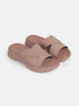 Mochi - Pink Synthetic Casual Sandals Heels
