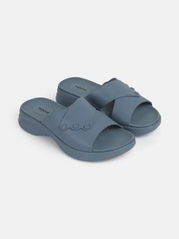 Mochi - Blue Synthetic Casual Sandals Heels
