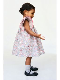 H&M - Girls Multi-Color 2-Piece Cotton Dress And Bloomers Set