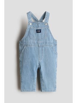 H&M - Boys Blue Cotton Denim Dungarees