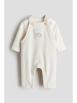 H&M - Unisex White 2-Piece Cotton Set