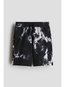 H&M - Boys Black Printed Sweatshorts