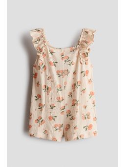 H&M - Girls Multi-Color Textured Jersey Jumpsuit