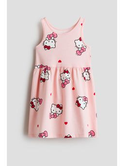 H&M - Girls Multi-Color Printed Cotton Dress