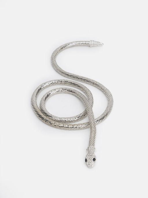 Buy Kazo Coiled Snake Magnetic Belt Silver Online