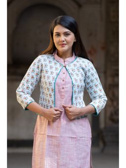 NAVYAS FASHION - Blue Round Neck Reversable Jacket