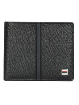 Tommy Hilfiger - Renato Mens Leather Global Coin Wallet Textured Black
