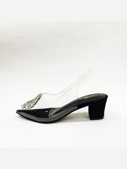 THE ALTER - Layla Black Embellished Block Heels