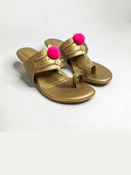 THE ALTER - Kohla Gold Kitten Heels