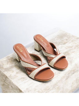 THE ALTER - Jute Tan Block Heels
