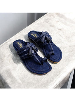 THE ALTER - Denim Kohla One Toe Flats