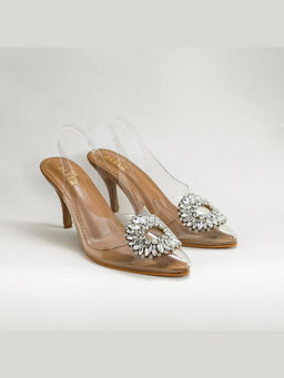 THE ALTER - Julia Nude Embellished Stiletto Heels