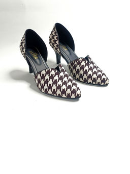 THE ALTER - Kate Black Houndstooth Pumps