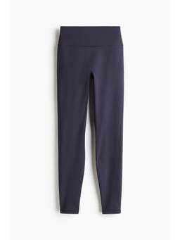 H&M - Women Navy Blue Sports Fleece Leggings with Softmove