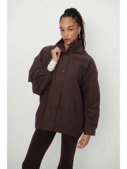 H&M - Women Brown Rain Jacket with Stormmove