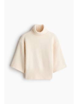 H&M - Women White Short-Sleeved Turtleneck Jumper