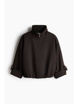 H&M - Women Brown Oversized Bubble-Hem Jacket