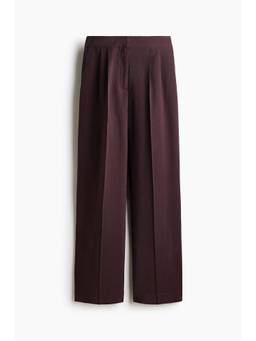 H&M - Women Burgundy Tailored Trousers