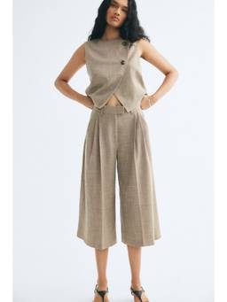 H&M - Women Beige Tailored Waistcoat