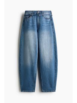 H&M - Women Blue Barrel High Waist Jeans