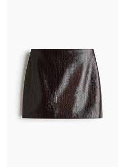 H&M - Women Brown Coated Skirt