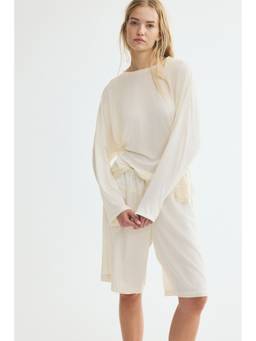 H&M - Women White Lace-Trimmed Tie-Detail Top